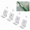 TOPINCN 4Pcs Aquarium Cover Bracket Stainless Steel Fish Glass Cover