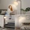 Fully Dimmable Floor Lamp Brown, Arc Floor Lamp for Bedroom