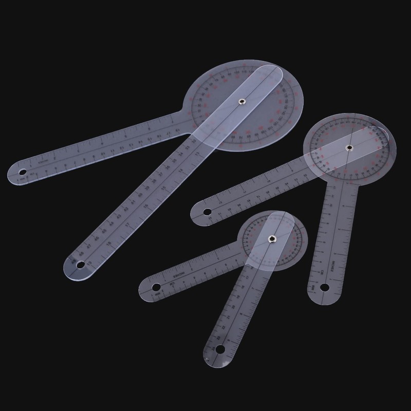 3Pcs/Set Spinals Goniometer Protractors Userful Multi-Ruler Goniometer Spinal Ruler 180