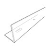 36" L Clear Gondola or Wood Shelf Lip - 1.25"