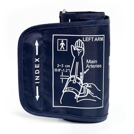 Small Size Blood Pressure Cuff 6.7-8.66 Inches (17-22cm), Adjustable Replacement Portable Blood Pressure Machines Cuff Compatible with Other BP Monitors, Replacement Cuff for Kids Arms (Dark Blue)