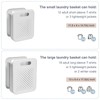 Goderewild Large Collapsible Laundry Basket, Space-Saving Wall-Mounted Hamper Organizer for