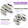 Swpeet 340Pcs 304 Stainless Steel Cotter Pin Clip Key Fastener