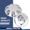 PIT66 Wheel Center Cap Chrome Compatible with GMC Sierra 2500HD
