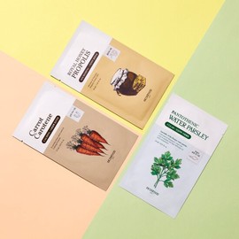 Skinfood [Skinfood] [Pack of 5] 3 Sheet Masks (Select) - Carrot Mask Sheet (Carrot)/5 Sheets/-/- / [스킨푸드] [5매묶음] 시트마스크 3종(선택) - 캐롯마스크시트(당근)/5매/-/-