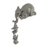 Cute Elephant Mother and Babies Figurines Hanging Statue Resin Animal
