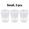15-Pack Self-Watering Plant Pots for Seedlings and Cuttings – Translucent