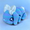 MEGA Articulating Floppy Ear Bunny 3D Printed Colorful:_Sparkle Bubble Gum