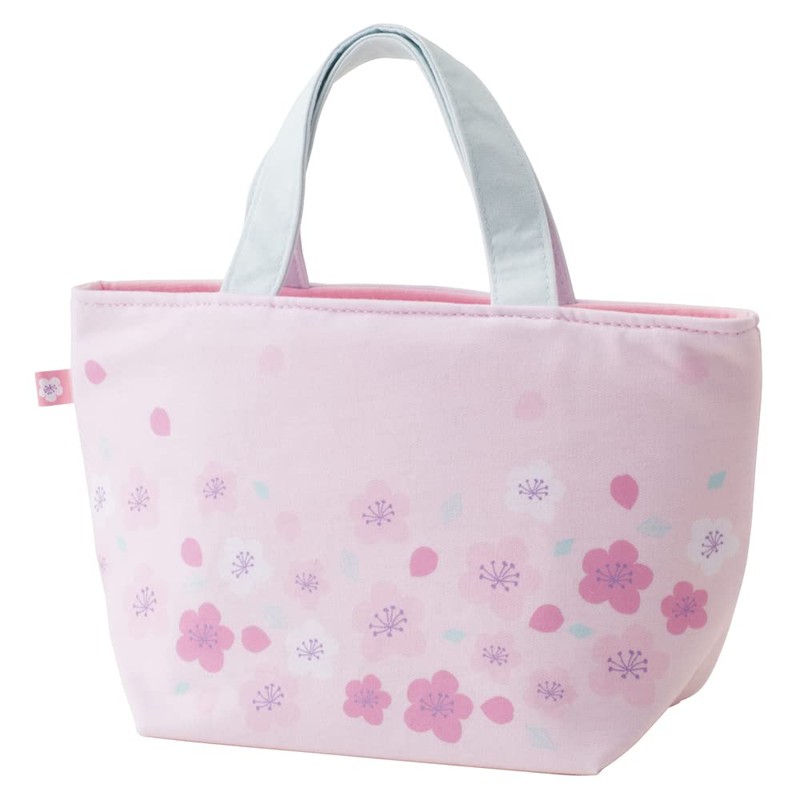 Skater KNB1N-A All Smile Lunch Bag, Sweat Fabric, Cherry Blossom