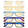 Eyekepper 5 Pack Blue Light Blocking Reading Glasses Design Computer