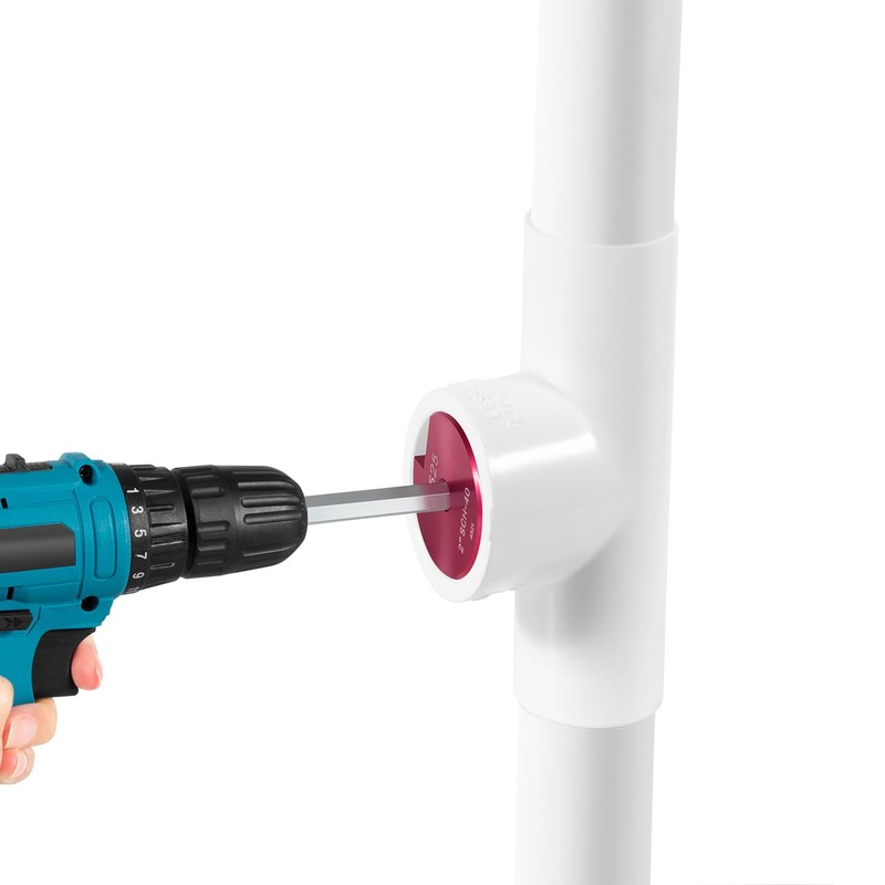 sixcow 2-Inch Head Plastic Pipe Fitting Reamer PPR200 with 3/8-Inch