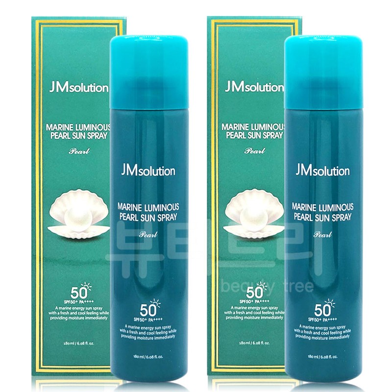 JM Solution 제이엠솔루션 청광 마린 진주 선스프레이 펄 180ml+180ml JM