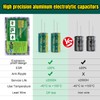 BEEYUIHF 925Pcs 36Values Aluminum Electrolytic Capacitor Assortment Kit Lowesr Capacitors