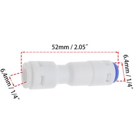 OZXNO 4 Pcs Ro Quick Connect Fittings Plastic 1/4" Push to Connect One Way Check Valve for Reverse Osmosis Water Filter