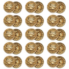 ftiemlovde 30 Elegant Dirndl Costume Golden Buttons (P30 20 mm)