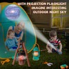 Qtioucp Kids Camping Set 50pcs with Folding Storage Table/Tent &