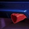 Sakali 63mm Heart-Shaped Tail Pipe Car Stainless Steel Exhaust Muffler