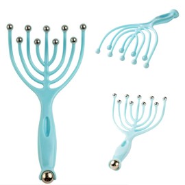 Nine Claw Head Massager Handheld Head Scalp Massager with 10 Beads Head Scratcher for Deep Relaxation Stress Reduction