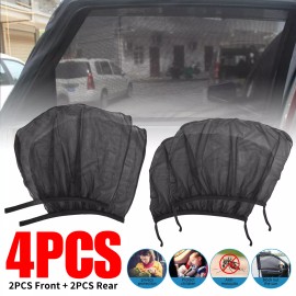 AUTOXBERT 4* Universal Car Sun Mesh Blind Side Window UV Protector Sun Shade For Kids Baby
