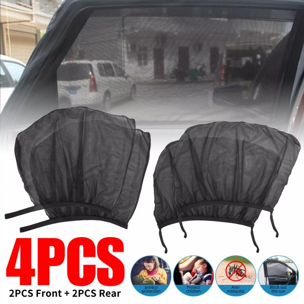 AUTOXBERT 4* Universal Car Sun Mesh Blind Side Window UV
