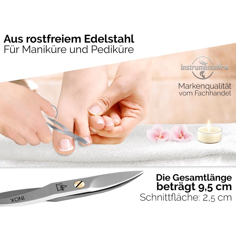 Nail Scissors Toenail Scissors with Sharp Curved Cutting Surface Manicure