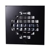 Westbrass D206PS-62 4-1/4" Square Grate Shower Drain Cover with 2"