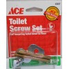 Ace Lot of 3 Kits Toilet Screw Set Mounting Bowl