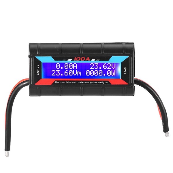 Digital Watt Meter, 60V/100A Digital High Precision Watt Meter Power
