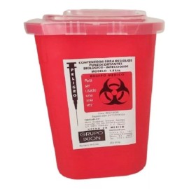 PUNZOSAFE 3 Contenedores Para Residuos Rpbi Punzocortantes 1 L
