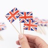 Pack of 50 Union Jack Cocktail Sticks Toothpicks Food Flags