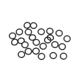 sourcing map Metric Nitrile Rubber O-Rings Seal 6.5 mm AD 4.5 mm ID 1 mm Width Pack of 25