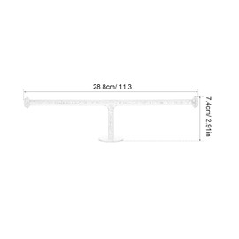 Luxshiny Headband Holder, 2pcs Bracelet Holder Claw Clip Organizer Adhesive Wall Mounted Storage Rack Necklace Holder for Baseball Caps Hat Jewelry Watches Hair Ties