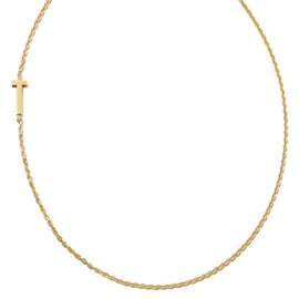 Kendra Scott Letter T Inline Initial Necklace, 18k Gold Vermeil