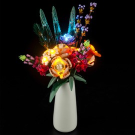 YEABRICKS LED Light for 10280 Icons Flower Bouquet Building Blocks Model (Building Set NOT Included)