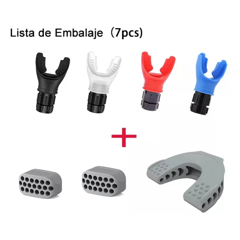 Entrenador Respiración Para Entrenamiento Expansió 4 Pzas+3