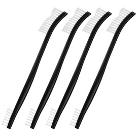 4 Pcs Small Cleaning Brushes, Nylon Bristles Small Detailing Crevice Brush, Mini Stiff Bristles Brushes for Detailed Cleaning of Jewelry, Cars, Kitchen, Spaces