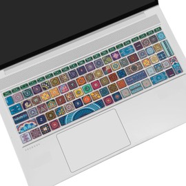 Sanfulin Keyboard Cover for 15.6" HP ProBook 450 G8 G9 G10 / ProBook 455 G8 G9 G10 /ProBook 650 G8/HP Zbook Power G8 G9, Cute Keyboard Skin, Bohemian