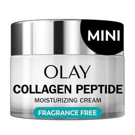 Olay Regenerist - Hidratante facial con péptido de colágeno 24 para mujeres, hidratación intensa 24 horas para cara y cuello, fabricado con vitamina B3+ para una piel firme y suave, sin fragancia, tamaño de prueba 0.5 onzas