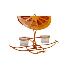 Panacea Audubon 053356 4 Ports Oriole Metal Fruit & Nut Feeder