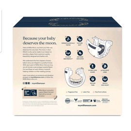 Millie Moon New All Natural Millie Moon Disposable Diapers JUMBO Box Cloud Touch Soft Size 6