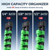 Reniteco 6-Piece Socket Organizer Set - 1/4-Inch x 32 Clips,