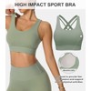 High Impact Sports Bra for Women Molded Cup Back Closure