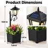 Solar Outdoor Lights with Flower Planter Box – Vintage LED