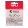 APLI 19568 Clear Sticky Notes 75x75mm White 50 Clear Sheets