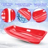 Slippery Racer Downhill Toboggan Snow Sled, 35" Red- 3 Pack