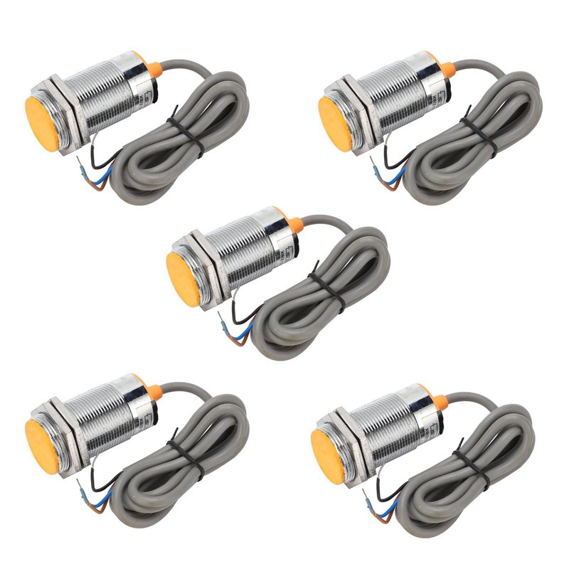 5Pcs Metal Inductive Switch Proximity Limit Sensor NPN 3‑Wire Normally