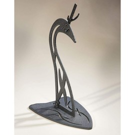 Skull Hooker Table Hooker European Trophy Mount – Perfect Kit for Table Display of Taxidermy Deer Antlers and other Skulls – Graphite Black