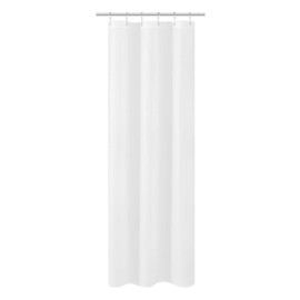 N&Y HOME Small Stall Shower Curtain Liner Fabric 32 x 72 inch Narrow Size, Hotel Quality, Washable, Water Repellent, White Bathroom Curtains with Grommets, 32x72