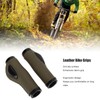 Artificial Leather Bicycle Grips Liquid Silicone Palm Pad Shock Absorption