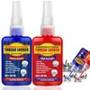 Thread Lock Blue and Red, Threadlocker Medium and Strong Strength,